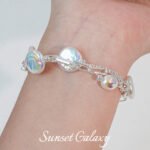 18k gold-plated silver color embellished chain flat chain extended chain beaded handmade diy material bracelet necklace accessories - Image 3