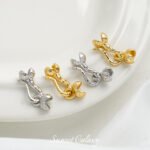 Zanthoxylum bungeanum closing buckle copper plated real gold high color retention beads handmade diy bracelet necklace beaded jewelry accessories material - Image 4