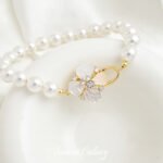 High Color Retention Shell Butterfly Inlaid with Zirconium Link Buckle diy Handmade Beaded Loose Beads Pearl Bracelet Necklace Accessories Material - Image 5