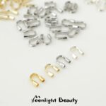 Color retaining 14K18k gold finish U-shaped horseshoe buckle thread protector handmade DIY beaded bracelet necklace accessories - Image 3