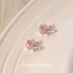 French 18K gold copper plated real gold zircon butterfly tail buckle connection buckle handmade diy jewelry accessories material - Image 9