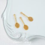 18k Copper Plated Real Gold Badminton Racquet Pendant Beads Handmade DIY Beaded Bracelet Necklace Accessories Material - Image 7