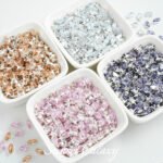 Large horse eye diamond silver bottom zircon rhinestone high color retention diy handmade bracelet necklace beaded loose beads material accessories - Image 4