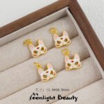 Color Preservation Ancient Method Lucky Nafu Cat Sand Gold Pendant Accessories DIY Handmade Beaded Material Bracelet Necklace Accessories - Image 6