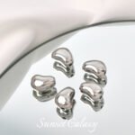 American 18K Pack Gold Pea-Shaped Bead Pendant Beaded Handmade DIY Beaded Bracelet Necklace Accessories - Image 9