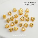 14k New Chinese Retro Alloy Butterfly Tee Hanging Handmade DIY Bracelet Necklace Beaded Beaded Accessories Material - Image 9