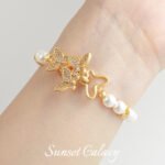 18k Real Gold Plated Zircon Butterfly Pearl Snaps Coil Connection Hatch Accessories Handmade DIY Bracelet Beaded Material - Image 5