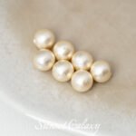 High-grade Retro Cotton Pearl Bracelet Handmade DIY Material Large Hole Beaded 6mm Bead Necklace Accessories - Image 7