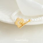 Japanese gold-plated flower OT closing button handmade DIY bracelet necklace beaded loose beads jewelry material accessories