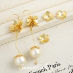 18k expensive and five petal flower flower flower holder spacer handmade diy bracelet necklace beads earrings beaded accessories material