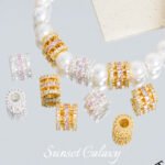 High Color Retention Gold-Plated Zircon Barrel Beads Spacer Beads Pearl Accessories Handmade DIY Beading Material Bracelet Necklace Accessories - Image 2