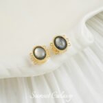 14K inlaid white shellfish black shellfish oval square magnetic buckle magnet buckle beaded handmade diy material bracelet bead accessories - Image 14