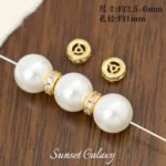 18K Gold-Plated High Color Retention Inlaid Zircon Spacer Wheel Beads Handmade DIY Beaded Bracelet Necklace Jewelry Accessories Material - Image 7