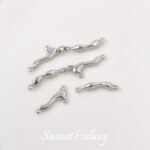 18k Electroplated Real Gold Branch Horn Connecting Rod Set Buckle Handmade diy Beaded Bracelet Necklace Jewelry Accessories - Image 7