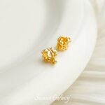 Tee Pendant Beaded Copper Plated Real Gold Carved Beads Handmade DIY Bracelet Necklace Beaded Beaded Accessories Material - Image 6