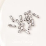 18K Electroplated Real Gold Flower Pot Long Straight Bead Bead Spacer Bead Handmade DIY Beaded Bracelet Necklace Accessories - Image 12