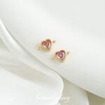 Copper Plated Real Gold Color Preservation Love Double Hanging Beads Handmade DIY Bracelet Necklace Beaded Beaded Jewelry Accessories Material - Image 7