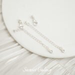 18k lobster clasp extended chain gold plated bag color zircon tail chain handmade diy material bracelet hidden coil jewelry accessories - Image 8