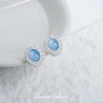 Silver-plated Color-preserving Inlaid Aquamarine Separated Beads diy Handmade Beaded Bracelet Necklace Loose Bead Jewelry Material Accessories - Image 9