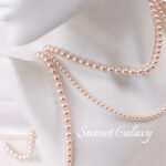 Pink imitation Shijia pearl loose beads straight hole through hole beads handmade DIY beaded bracelet necklace jewelry accessories - Image 5