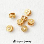 New Year's Sand Gold Inlaid Imitation Pearl Toray Bead Spacer Layered Bead Handmade DIY Beaded Bracelet Jewelry Accessories - Image 3