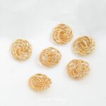 Winding Twist Beads Copper Plated Real Gold Zirconium Super Flash Beads Handmade DIY Bracelet Necklace Beaded Material Accessories - Image 8
