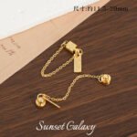 Seiko Version 18K Gold-Plated Color-Preserving Butterfly Brand Magnetic Absorption Tail Buckle Bracelet Necklace Handmade DIY Beaded Accessories Material - Image 6