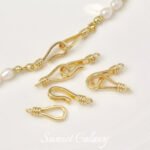 18k gold color retaining fish hook-shaped closing connection buckle head handmade diy beaded bracelet necklace jewelry accessories - Image 3