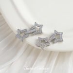 Real Gold Plated Zircon Star Coil Connecting Buckle Beads Handmade DIY Material Bracelet Necklace Beaded Beaded Accessories - Image 6