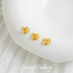 18k Copper Plated Real Gold Folded Spacer Color Preservation Handmade DIY Bracelet Necklace Earrings Beaded Beaded Material Accessories - Image 6