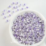 [3mm] 18k gold plated square zircon rhinestone claw drill handmade diy material beaded bracelet necklace accessories - Image 18