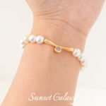 18k Gold Plated Cross Hole Round Zircon Pendant Accessories Handmade Beaded DIY Material Bracelet Necklace Accessories - Image 2