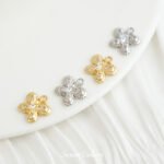 Butterfly Zirconium Pendant Copper Plated Gold Beads Handmade DIY Bracelet Necklace Beaded Beads Earrings Material Accessories - Image 5