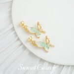 Dripping Oil Crushed Ice 18k Real Gold Plated Coil Connection Buckle Handmade DIY Material Beaded Bracelet Necklace Accessories - Image 12