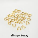 Color retaining 14K18k gold finish U-shaped horseshoe buckle thread protector handmade DIY beaded bracelet necklace accessories - Image 6