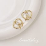 Alkaline water bread 18k gold real gold zircon love pendant diy handmade beaded jewelry bracelet necklace accessories material - Image 6