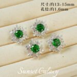 18K Color-Preserving Sparkling Snow Falling Zircon-Plated Beads Pearl Handmade DIY Beaded Bracelet Jewelry Accessories Material - Image 29