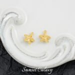 [Marine] 18k gold animal pendant small fish seahorse handmade diy beaded material bracelet necklace earrings accessories - Image 18