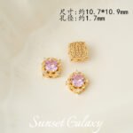 18K Gold-Filled High-Precision Powder Zirconium Porous Spacer Beads Handmade DIY Beaded Crystal Bracelet Bracelet Jewelry Accessories Material - Image 16