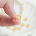 18K Real Gold Plated Color-Preserving Round Spring Lobster Clasp Necklace Bracelet Finishing Buckle DIY Handmade Beading Material Accessories - Image 2