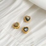 Gold plated love shell beads real shell aurora beads handmade DIY bracelet necklace beaded loose beads accessories material - Image 7