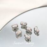 American 18K Pack Gold Pea-Shaped Bead Pendant Beaded Handmade DIY Beaded Bracelet Necklace Accessories - Image 8