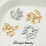 Color-preserving 18k gold closing spring fish tail clasp lobster clasp handmade diy beaded bracelet necklace jewelry accessories - Image 4