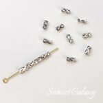 18k Gold Plated Silver Plated Batch Flower Thread Color Preservation Section Pipe Bead Spacer Bead Decoration DIY Bracelet Necklace Jewelry Material - Image 9