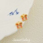 18K Christmas Series Gingerbread Man Socks with Zirconium Pendant Handmade DIY Beaded Material Earrings Accessories Bracelet Accessories - Image 19