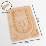 Solid Wood Smooth and Mold-Free Beaded Plate Handmade DIY Material Bracelet Necklace Display Plate Bead Threading Tool Design Plate - Image 16