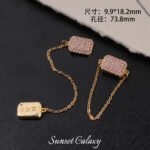 18k full inlaid zircon square safety magnetic absorption tail buckle handmade beaded diy material bracelet necklace jewelry accessories - Image 7