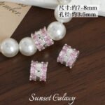 18K Copper Plated Real Gold High Color Retention Zircon Wheel Zirconium Diamond Spacer Beads Handmade DIY Bracelet Necklace Jewelry Accessories Material - Image 21