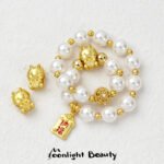 New Year Dragon Year Sha Gold Lucky Nafu Small Gold Pendant Handmade DIY Beaded Bracelet Accessories - Image 4