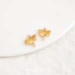 Real Gold Plated Zircon Half Moon Double Hanging Umbrella Beads Handmade DIY Bracelet Necklace Earrings Beaded Jewelry Accessories Material - Image 7